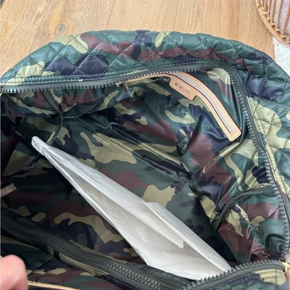 MZ Wallace Green Camouflage Jim Quilted Bag - Picture 6 of 7